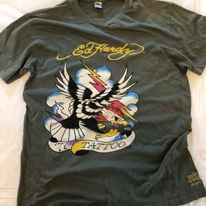 ED HARDY by CHRISTIAN AUDIGIER x VINTAGE T-SHIRT